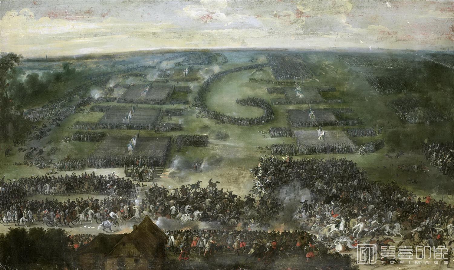 油画-荷兰阿姆斯特丹国家美术馆-Snayers Peter Een veldslag 1615-1650-1460